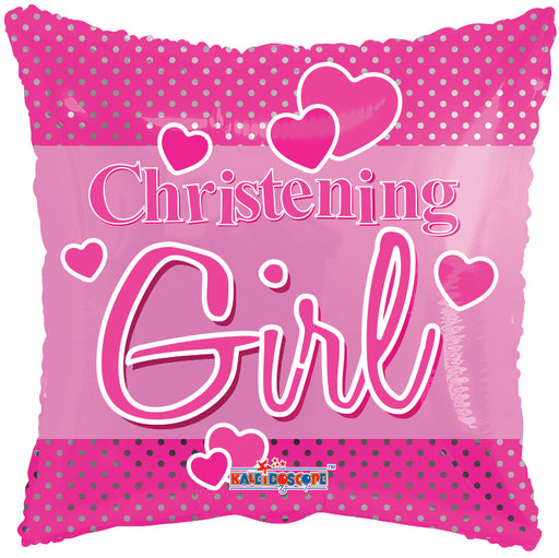 18'' Christening Girl Foil Balloon