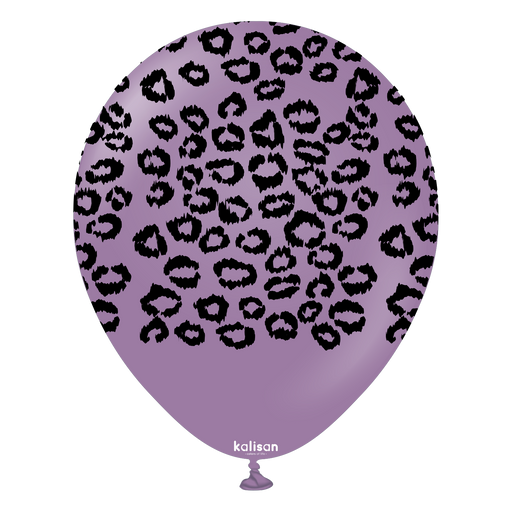 12" Lavender Safari Leopard Print Balloons (25pk)