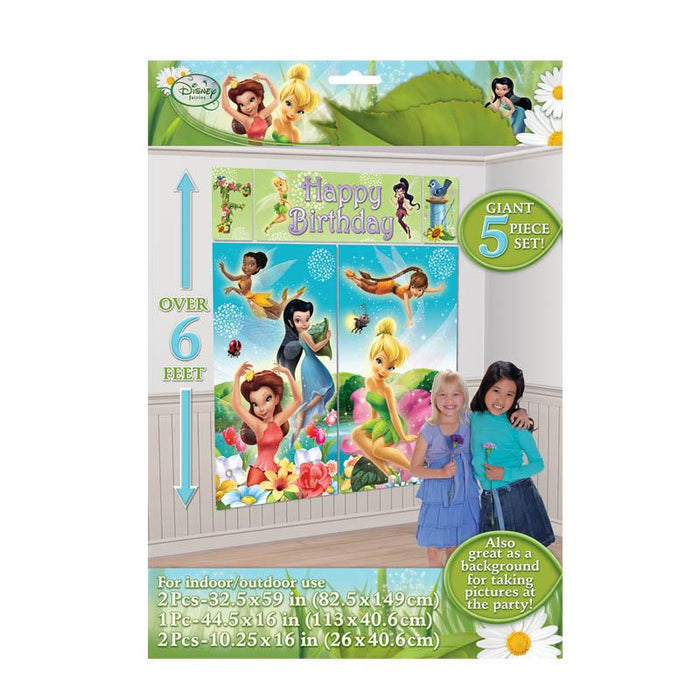 Disney Fairies Tinkerbell Giant Scene Setter Wall Decorating Kit