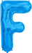 34'' Super Shape Foil Letter F - Blue
