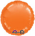 18 Inch Orange Round Foil Balloon (Flat)