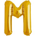 34'' Super Shape Foil Letter M - Gold