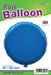 18'' Packaged Round Blue Foil Balloon