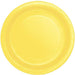 Soft Yellow Paper Dessert Plates 8pk