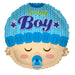 18'' Shape Baby Boy Head Foil Balloon