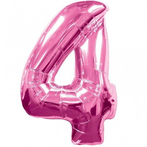 34'' Shape Foil Number 4 - Pink (Anagram)