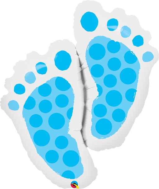 35'' Baby Feet Shape Blue