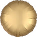 Round Satin Gold Plain Foil