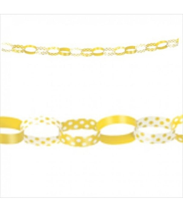 Sunflower Yellow Polka Dot Daisy Chain 5ft