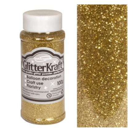 Fine Kraft Metallic Gold Glitter 100G