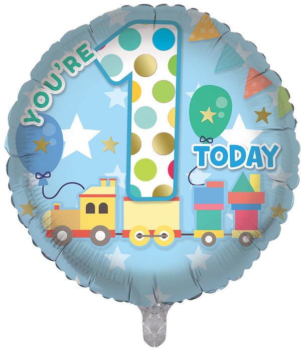 You'Re 1 Today Train 18 Inch Foil Balloon