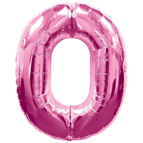 34'' Shape Foil Number 0 - Pink (Anagram)