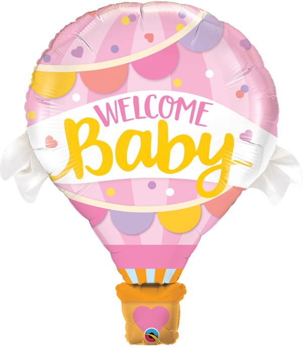 42'' Welcome Baby Pink Balloon Shape