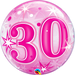 22'' Bubble 30 Pink Starburst Sparkle