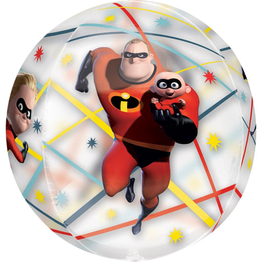 15'' Incredibles 2 Clear Orbz Balloon