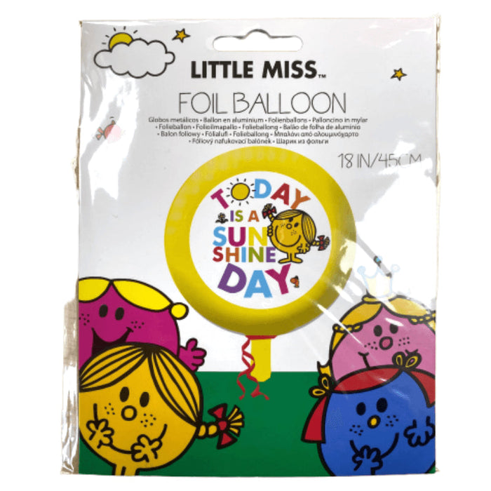 Mr. Men & Little Miss - Little Miss Today Is A Sunshine Day Foil Balloon 45Cm