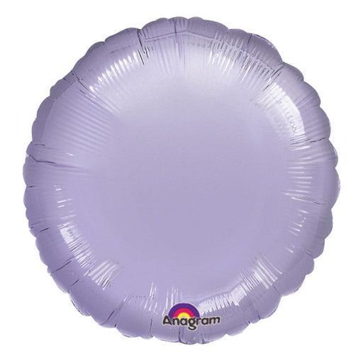 18 Inch Round Foil Lilac Plain Foil (Flat)