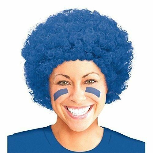 Curly Hair Blue Wig (Adult)