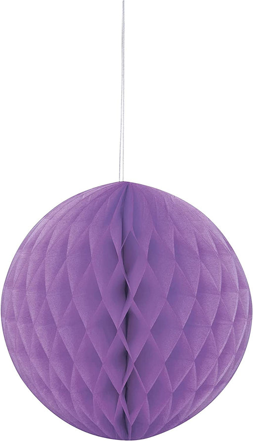 Light Purple Paper Honeycomb Ball Decoration