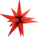 26" Red Exploding Star