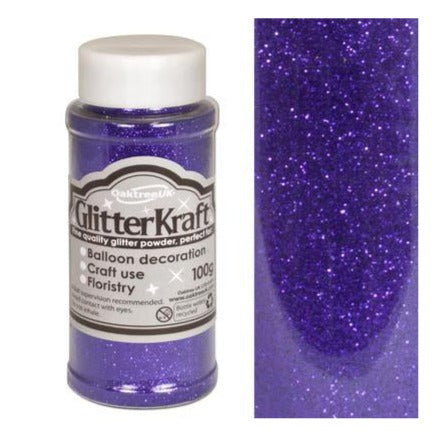 Fine Kraft Purple Glitter 100G