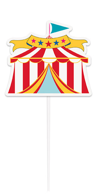 Circus Tent Cake Topper 1pc