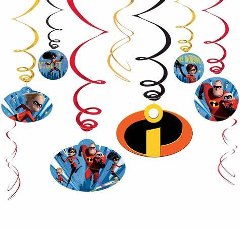 Incredibles 2 Swirl Pack Decoration