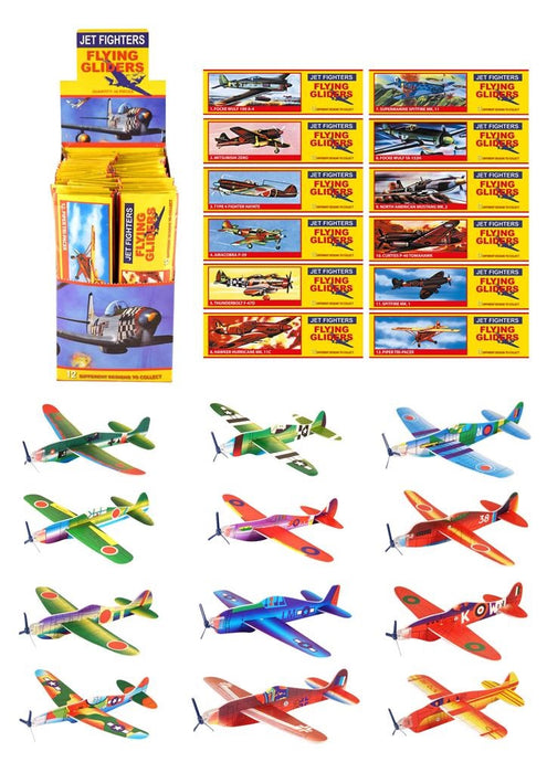 Jet Fighters Flying Gliders 48pk