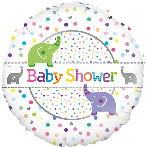 18'' Foil Baby Shower Elephants