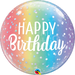 Happy Birthday Ombre And Dots 22'' Bubble