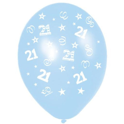 Balloon 11''/27.5Cm Bday 21-Icy Blue