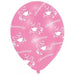 11'' Christening Pink Latex Balloons 6pk