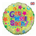 18'' Foil Get Well Dots & Stars Holographic