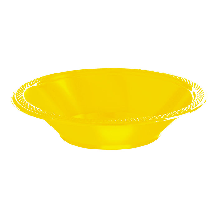 Yellow Plastic Bowl 355Ml 20pk