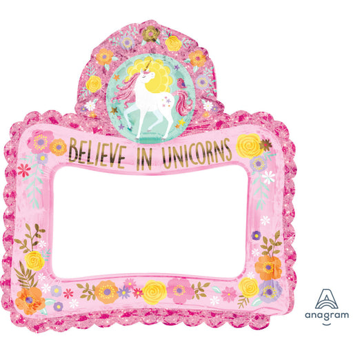 Magical Unicorn Inflatable Foil Selfie Frame