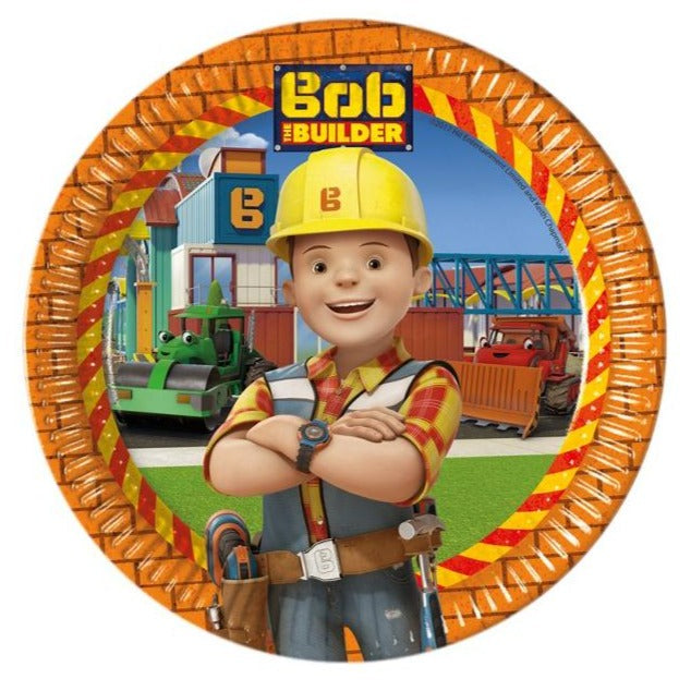 Bob The Builder Paper Plate 23Cm 8pk 880456